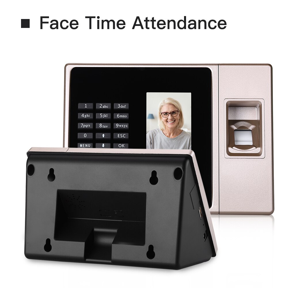 FA02 Biometric Attendance System USB Fingerprint Reader Time Clock Employee Control Machine Electronic Device