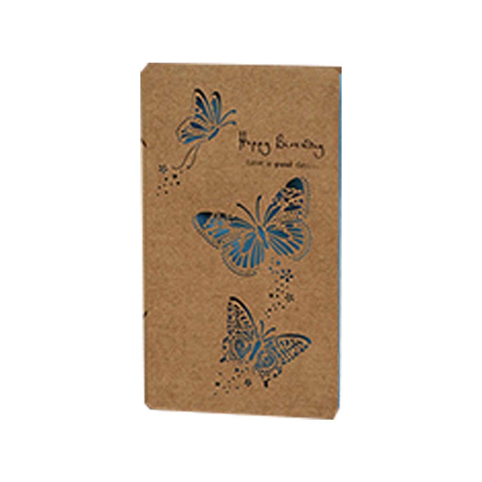 2 Sets(Envelope+Card) Hollow Kraft Paper Envelope Retro Greeting Card Blessing Birthday Invitation Card 18x10cm: 8
