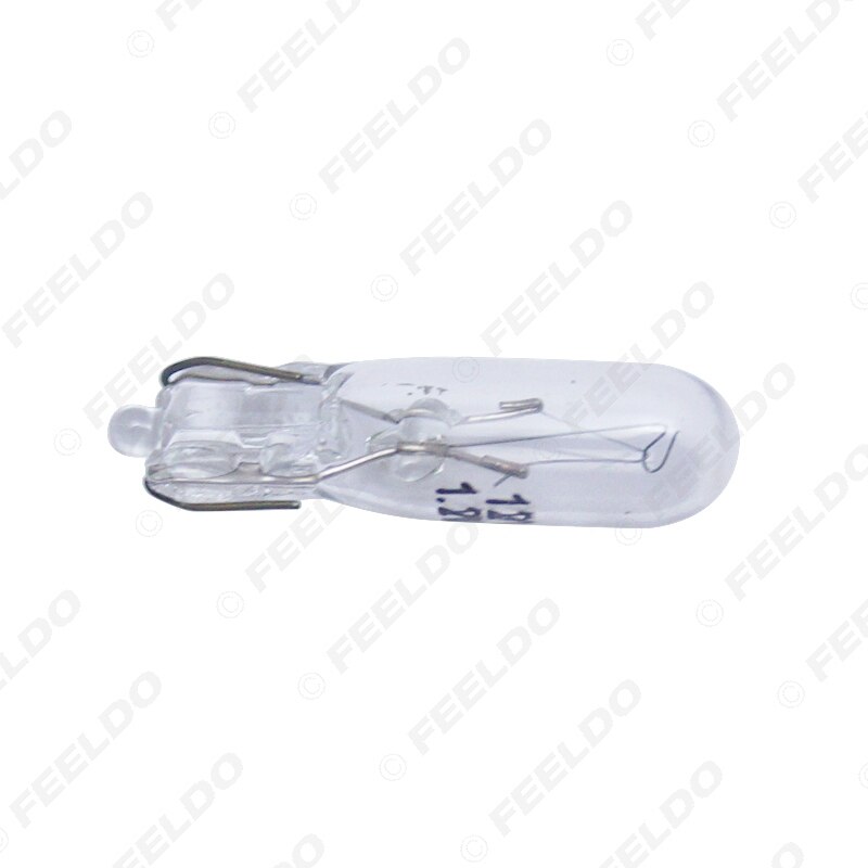 FEELDO 30 stücke Warme Weiß Auto T5 Keil 12 v 1,2 Watt Halogen Birne Externe Halogen Lampe Ersatz Armaturenbrett Birne licht # FD-2933