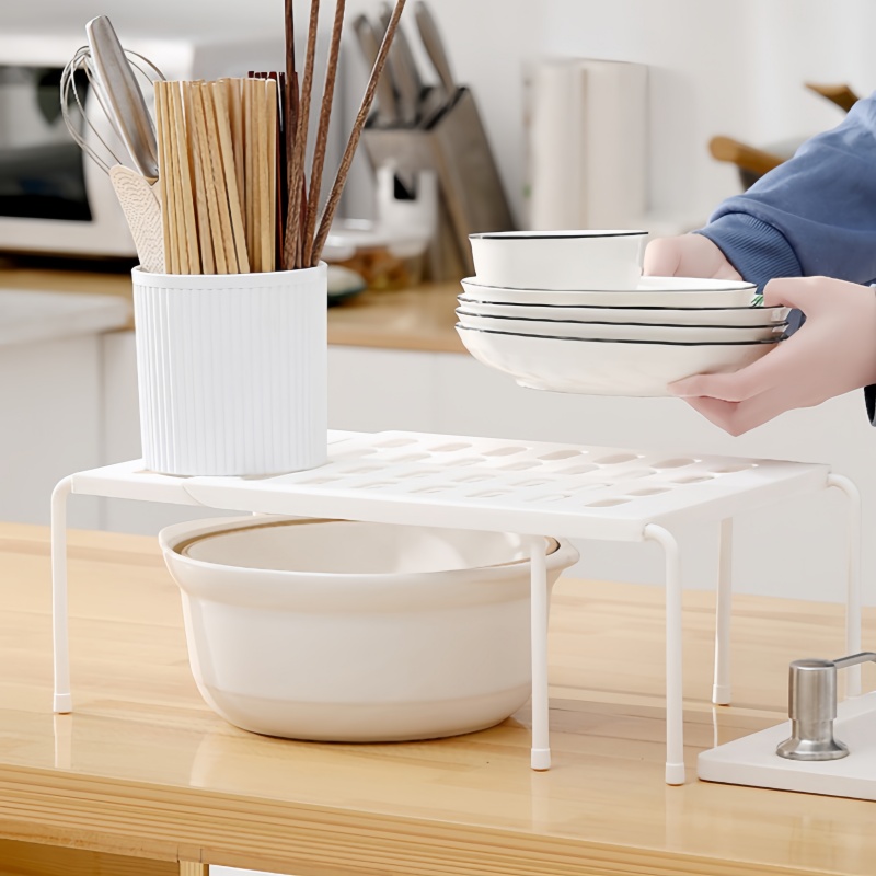 ABS Shoe Rack Extensible Storage Shelf Shoe Organizer Holder Under Sink Telescopic Storage Rack Kitchen Cabinet Organizer