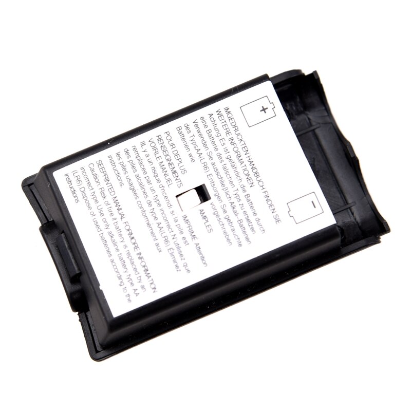 Batterij Cover Case Shell Pack Deel Voor X Box 360 Draadloze Controller Zwart