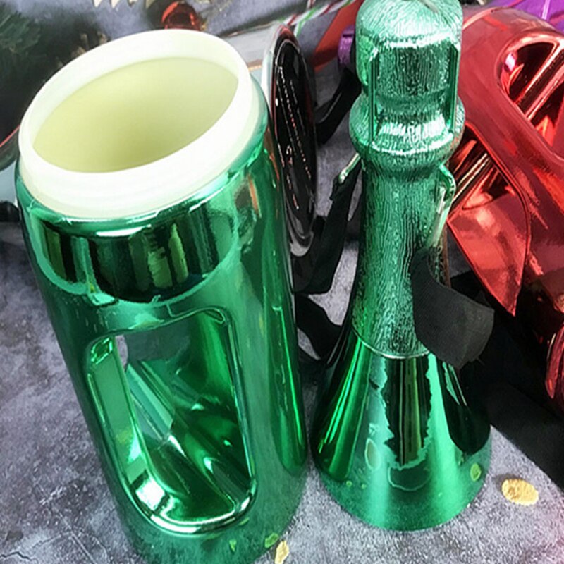 Boîte de rangement multifonction en forme de bouteille de vin, bac de rangement avec bandoulière, ornement en forme de tirelire, pour la décoration de la maison