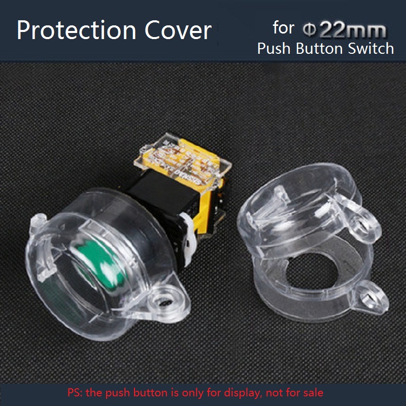 22mm couvercles de protection étanches transparents pour interrupteur à bouton-poussoir en plastique, couvercle de protection étanche à la pluie pour éviter les mauvaises pressions