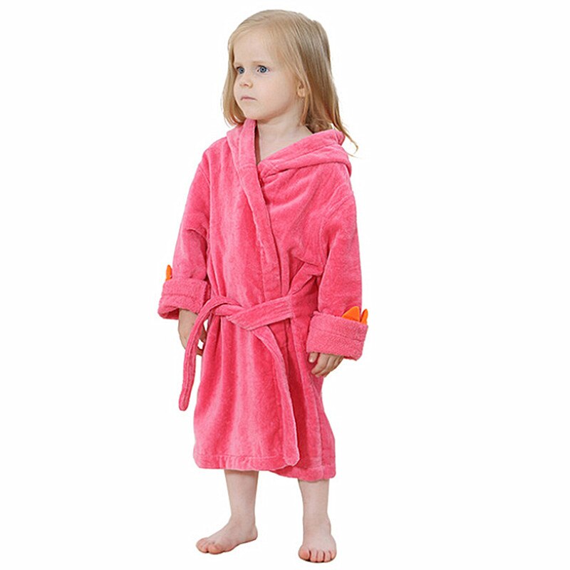 MICHLEY- 3-6y Baby Dinosaurier Hoodies Pyjama Mädchen Jungen Nachthemd Gute Schlecht Handtücher/Strand Handtuch freundlicher Weichen Bademantel