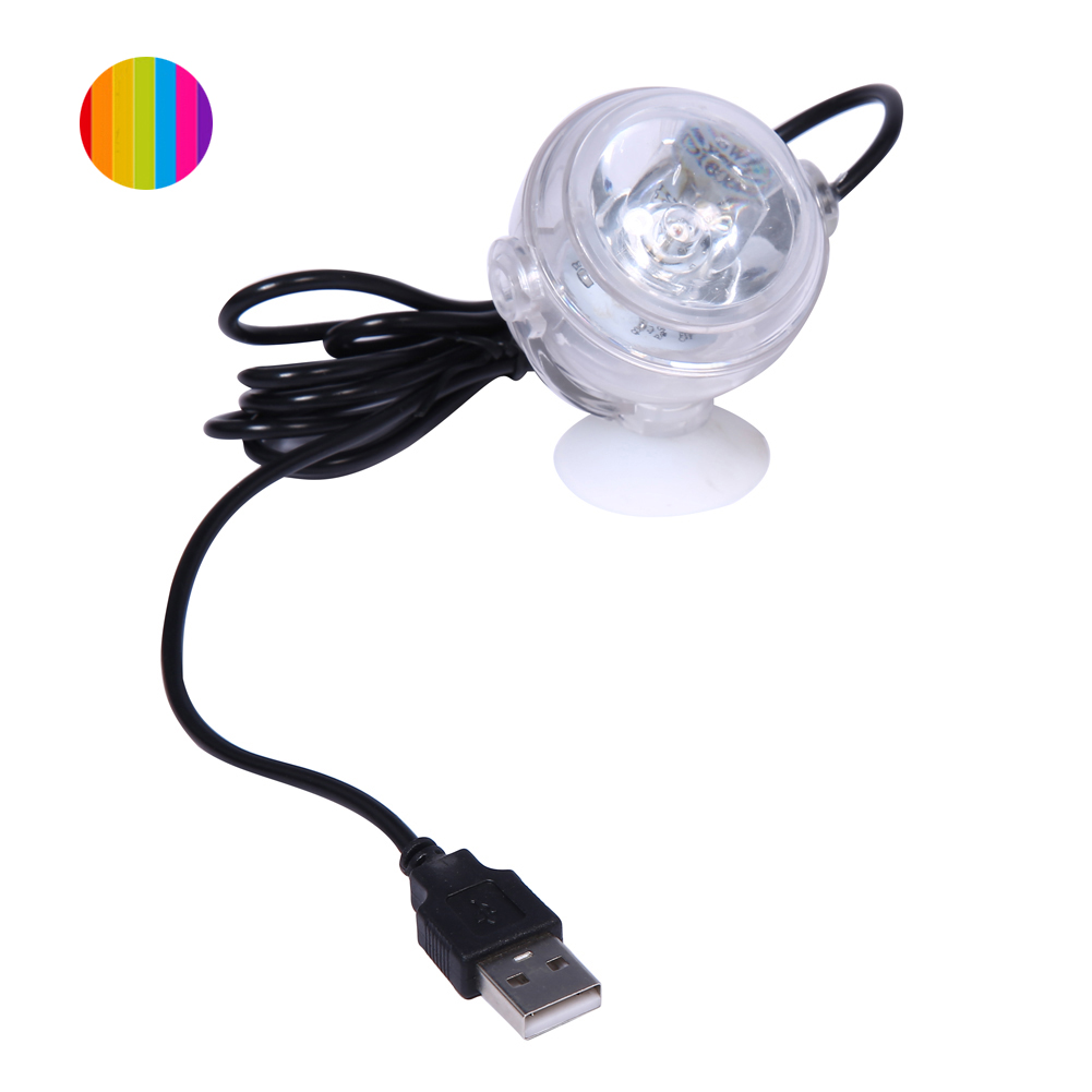LED Spot Light Fish Tank Fish Tank Light Aquatic Aquarium Bright USB Charge Lamp Decoration: Multicolor