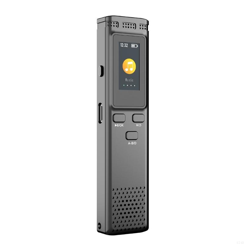 E74D 8/32/64 digitaal spraakopnameapparaat met dynamische ruisonderdrukking en hoge gevoeligheidsmicrofoons: Black