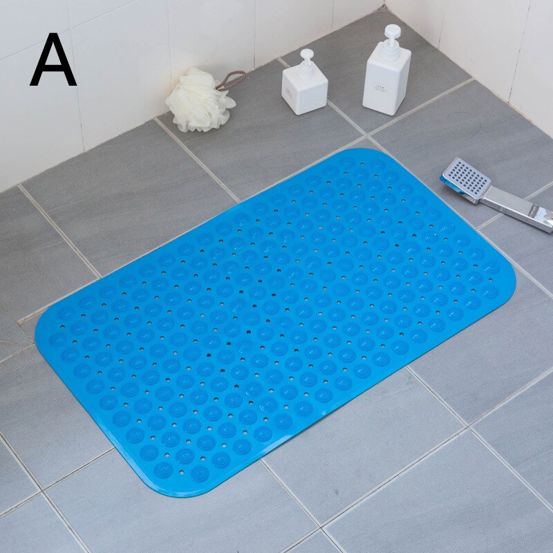 Long PVC Bath Mat Massage Bathroom Rugs Safety Anti Slip Shower Bathtub Mat Suction Cup Floor Mat Foot Pad 40x100cm: A