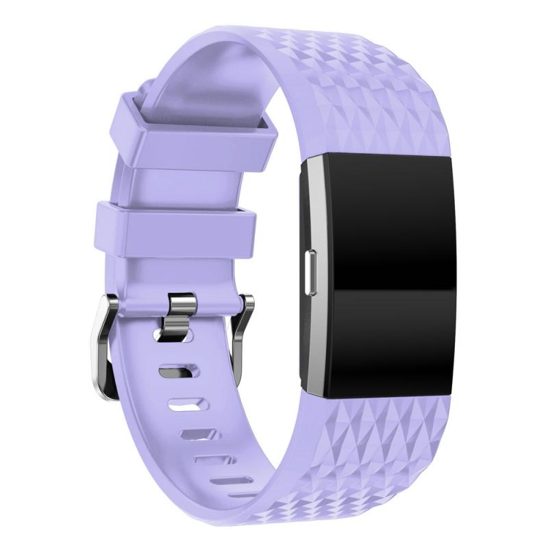 Youth 3D Texture Silicone Strap for Fitbit Charge 2 Smart Watch Strap Buckle Watchband Wrist Band Bracelet Clock Accessorie TSFH