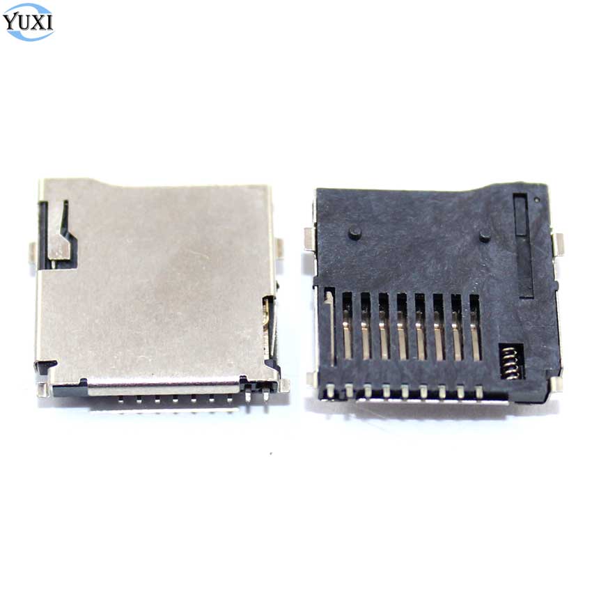 YuXi 2pcs Push-Push Type TransFlash TF Micro SD Card Socket Adapter Automatic PCB Connector