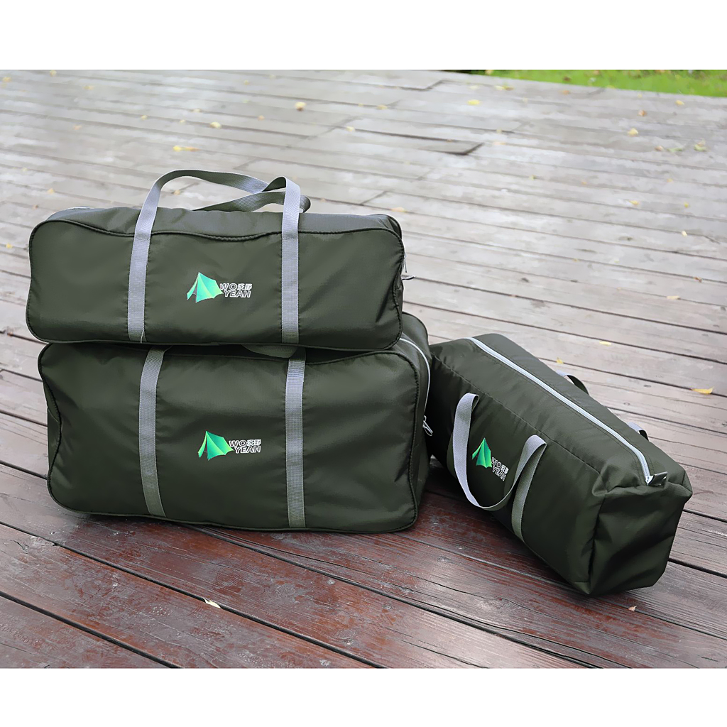 Outdoor Travel Duffel Bag 300D Waterproof Oxford Cloth Storage Bag Camping Equipment Zipper Storage Bag