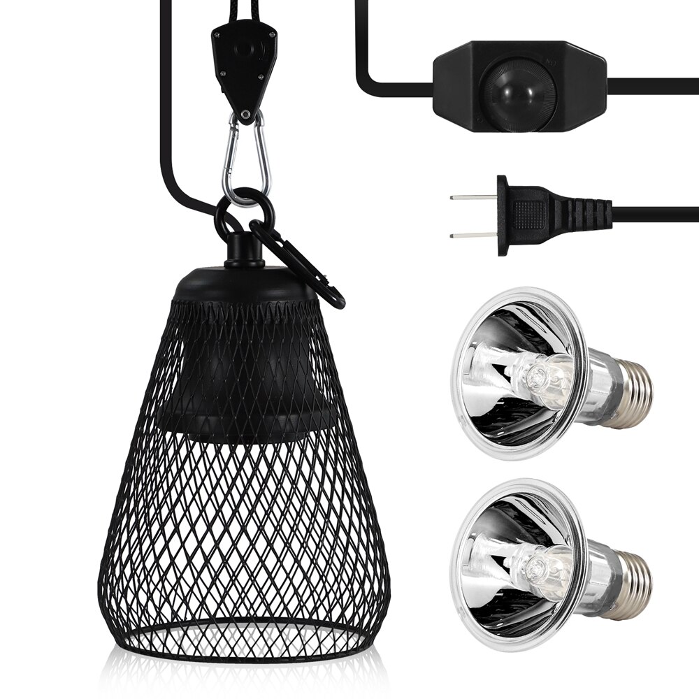 Conjunto de lámpara de tortuga UVA + UVB 2,0, soporte de bombilla con Clip para reptiles, tortugas, lagarto, mascotas, luz solar de calor, Kit de lámparas de calefacción: US Plug