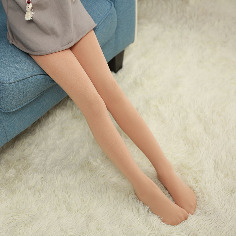 Baby mädchen tanzen strumpfhosen Herbst Winter samt schule mädchen weißen strumpfhosen freundlicher warme strumpf 1-8T: Haut / 3 zu 4T