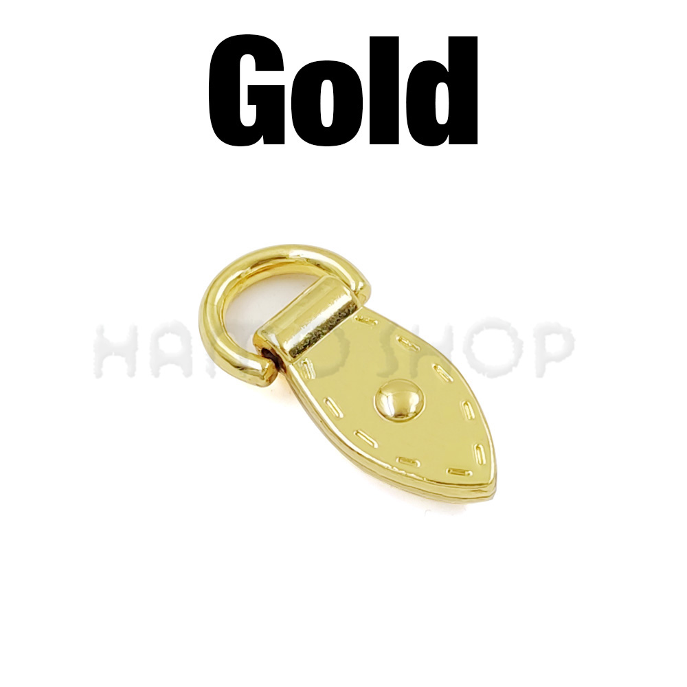 2 Stuks Metalen Bladvorm D-Ring Connector Anker Gespen Met Schroeven Hanger Haken Tassen Riemen Riem Leer ambachtelijke Diy Accessoires: 4# / Koper