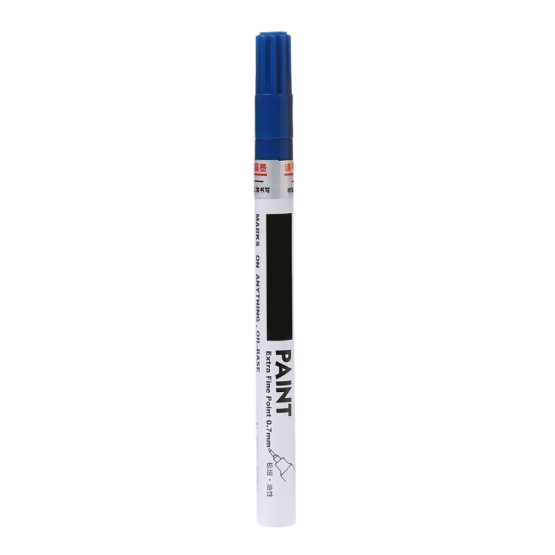 Universal 0.7mm Extra Fine Point Permanent Paint Metallic Marker Pen DIY Art: Blue