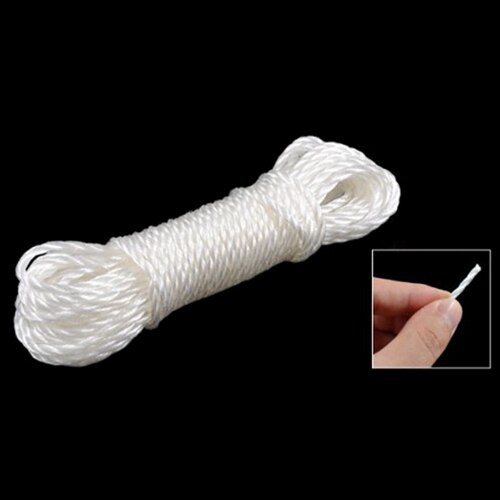 Hilo de nailon trenzado, tendedero exterior, línea de ropa, 10M de longitud
