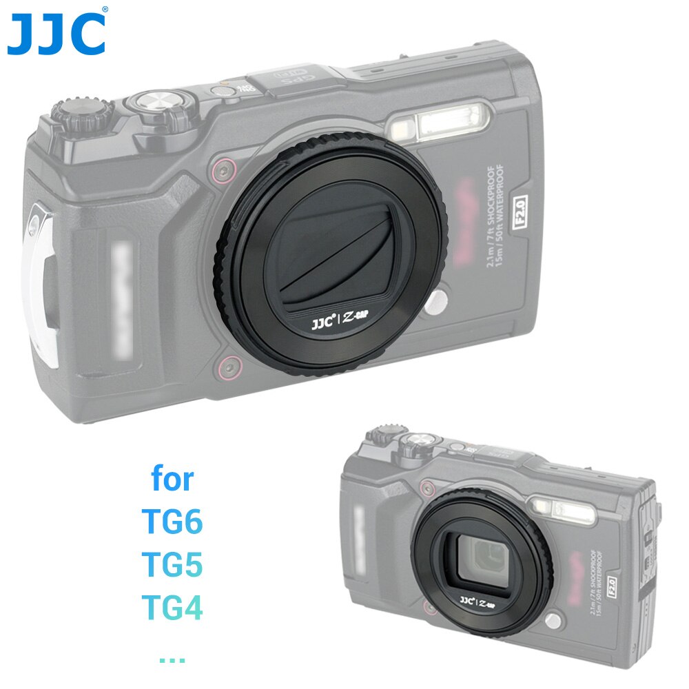 Jjc Auto Lensdop Voor Olympus TG6 TG5 TG4 TG3 TG2 TG1 TG-6 TG-5 TG-4 TG-3 TG-2 TG-1 Camera Lens cover Voor Olympus Accessoires