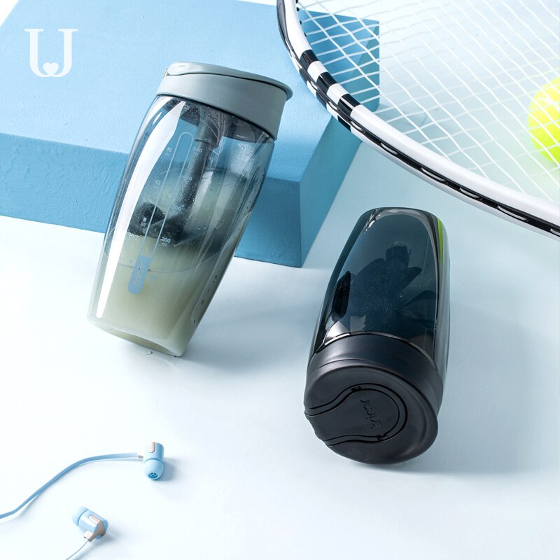 Vaso agitador Xiaomi jordanjudy, taza de agua de plástico portátil para deportes al aire libre de verano 700ml, botella de agua de gran capacidad