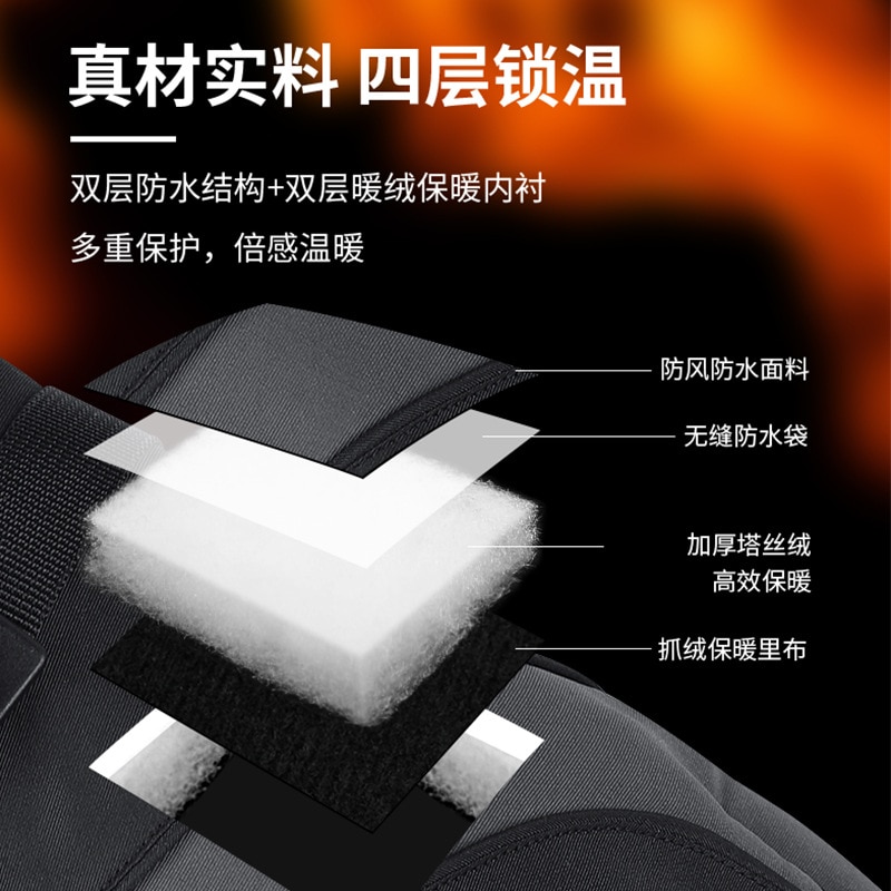 Heren Ski Handschoenen Snowboard Handschoenen Sneeuwscooter Motorrijden Winter Handschoenen Winddicht Waterdicht Unisex Sneeuw Handschoenen