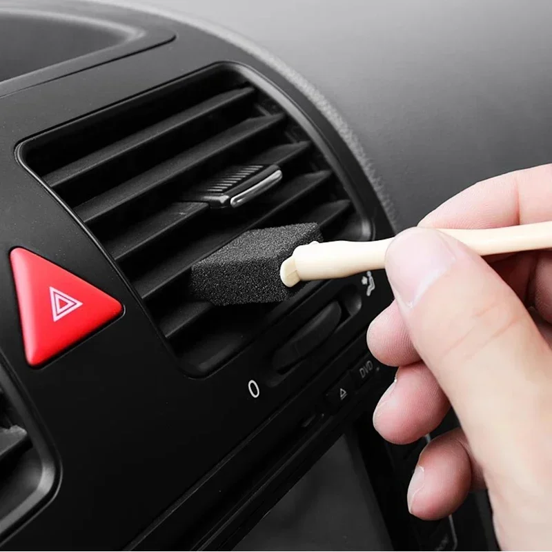 Cepillos de limpieza de esponja para coche, plumero, eliminación de polvo, herramientas de limpieza para detalles de Interior de coche, ventilación de aire acondicionado automotriz, 5 uds.