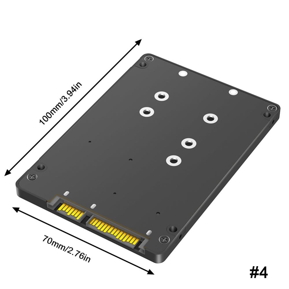 M.2-mSATA naar SATA-adapterkaart Solid State SSD naar SATA externe schijfbox 2IN1 conversiekaart: Blauw