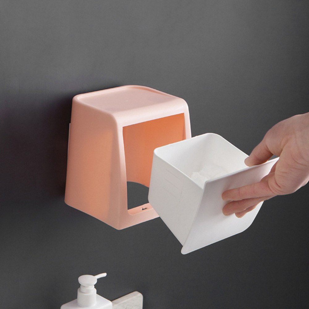 Poubelles murales | Salle de bains, verre, porte, autocollants montés, poubelle, rangement à la maison, Organization