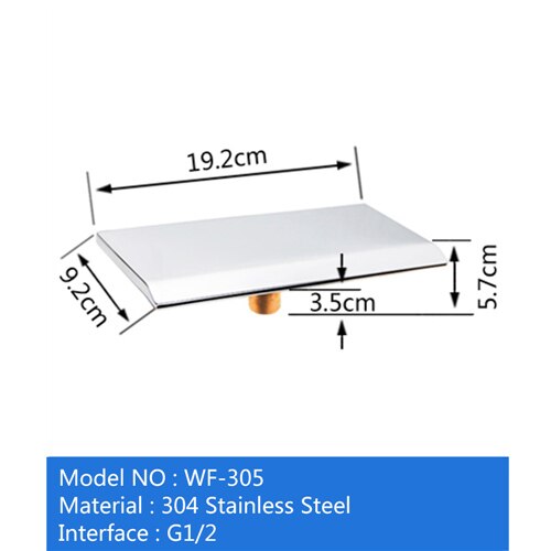 Bathtub Waterfall Inlet Cold and Water Tap Brass Switch Control Valve For Bathtub Faucet Set Shower Cabin Mixer Faucet Bath: WF-3005