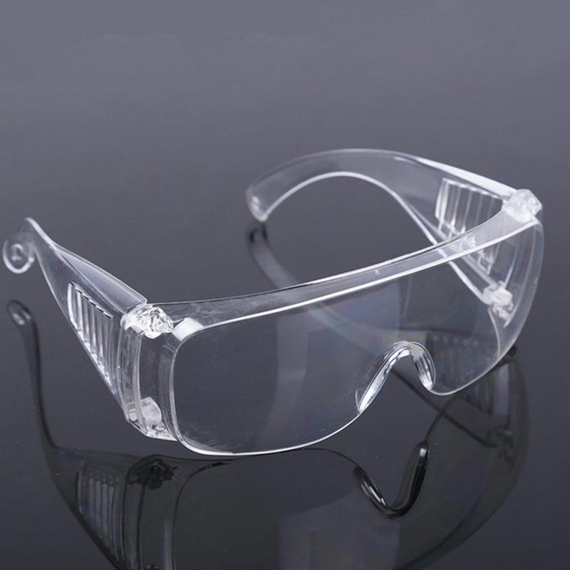 Sikkerhedsbriller gennemsigtige pc anti-støv beskyttelsesbriller letvægts holdbare beskyttelsesbriller