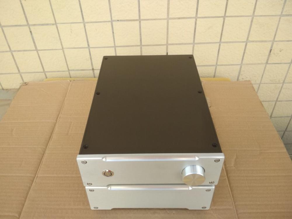 All aluminum case DIY pre power amplifier case all aluminum amplifier case Silver aluminum amplifier chassis box