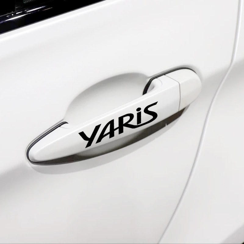 Autocollants de rétroviseur et poignée de porte | Autocollants de décoration de voiture pour Toyota yaris Yaris L