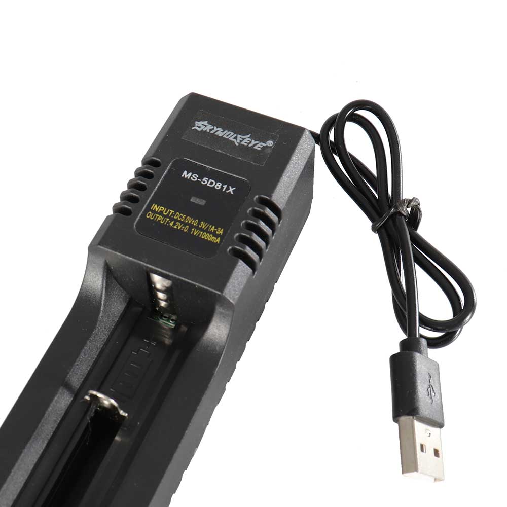 5000 Mah/5800 Mah 18650 Batterij + Smart Universele Oplaadbare Li-On Batterij Usb Oplader Voor Koplamp Zaklamp