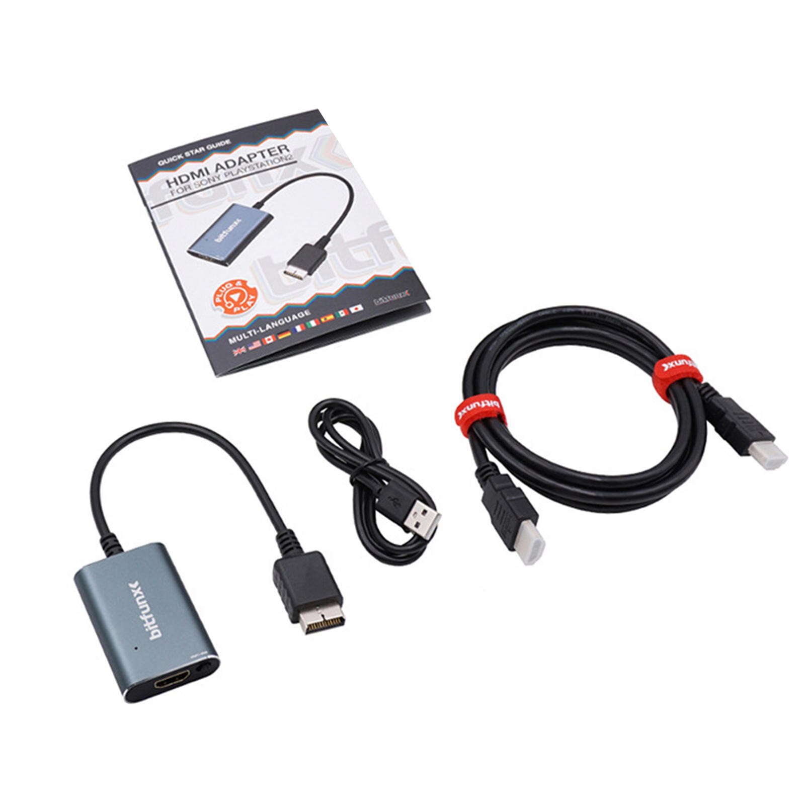 Rgb-Ypbpr Converter Ondersteuning Voor PS2 Alle Display Modes Eenvoudige Voor PS2 Uitgangen