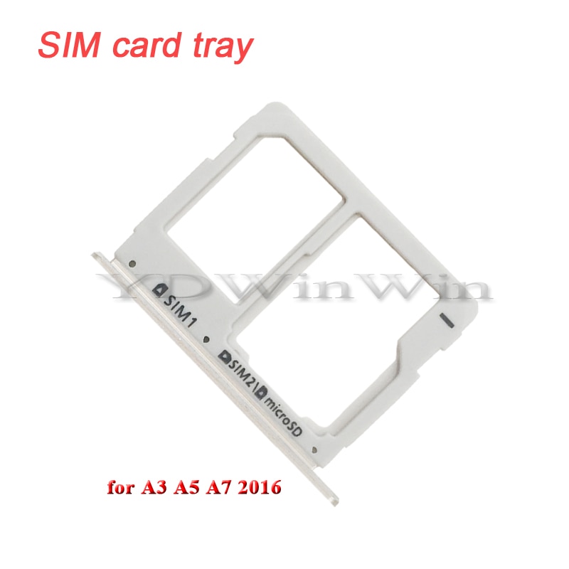 Sim Micro Sd Card Tray Slot Voor Samsung Galaxy A3 A310 A5 A510 A7 A710 Kaartlezer Houder