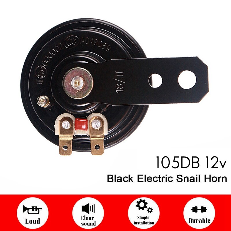 2 Stuks Universele 12V Upgrade Motorfiets Hoorn Waterdichte Elektrische Claxon 12V 105Db Motorfiets Motor Scooter Luid