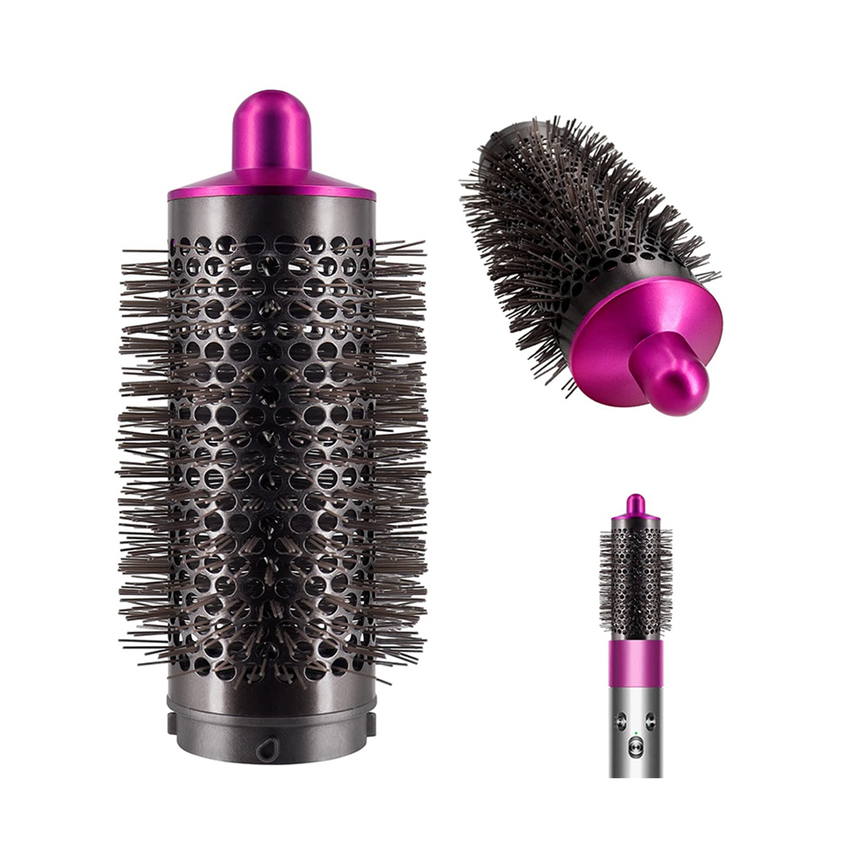 Intervalles Peigne et adaptateur pour Dyson Airwrap Styler, Accessoires pour sèche-cheveux supersonique, Outil pour friser les cheveux, Or et gris