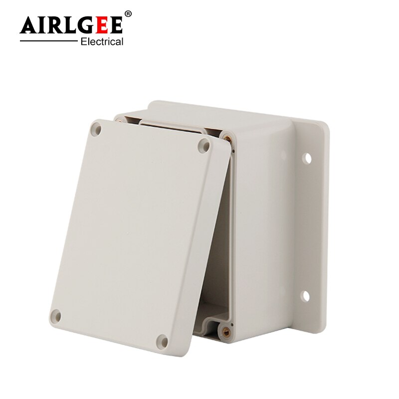 115 * 90 * 68mm IP65 waterproof electrician floor junction box gray waterproof electrician plastic cassette with ear wall mount