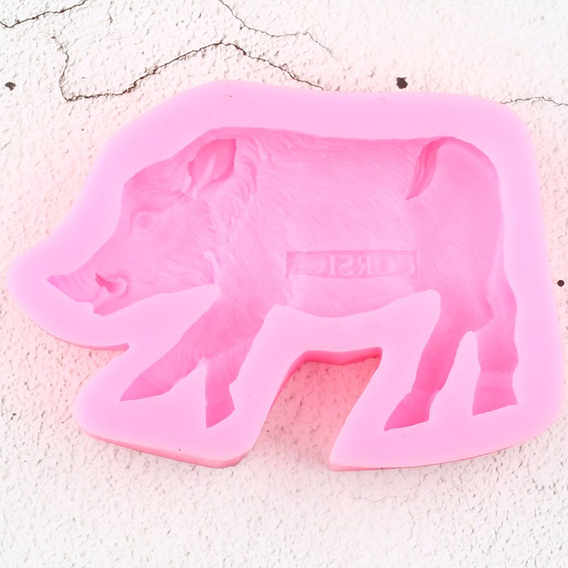 Wild Boar Silicone Molds Fondant Cake Decorating Tools DIY Cupcake Topper Candy Polymer Clay Mold Chocolate Gumpaste Moulds