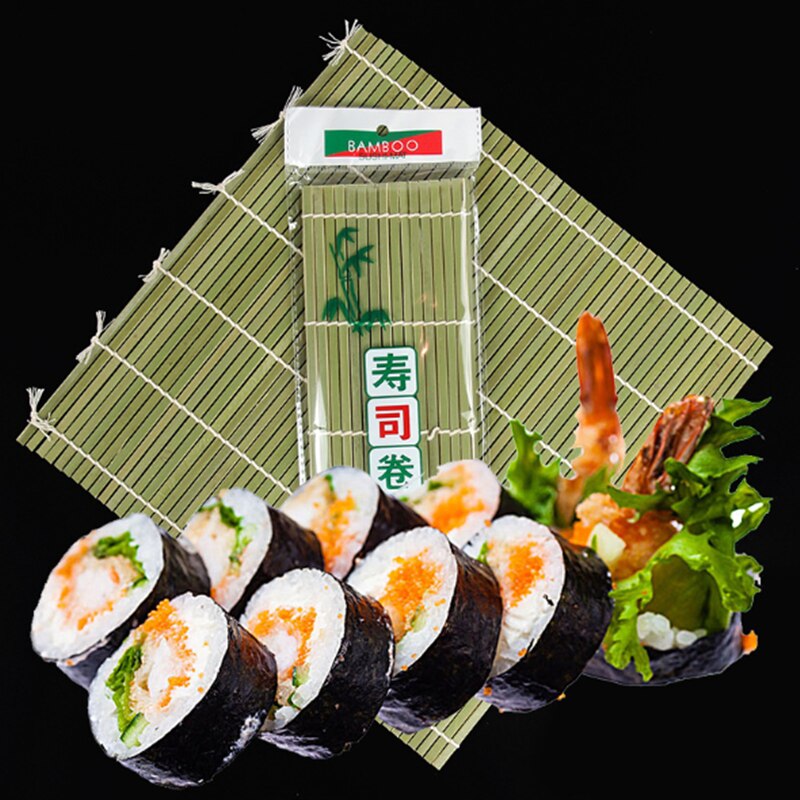 Sushi Rolling Roller Bamboo Diy Sushi Mat Onigiri Rice Roller Hand Maker Sushi Gereedschap Keuken Japanse Voedsel Beto Accessoires