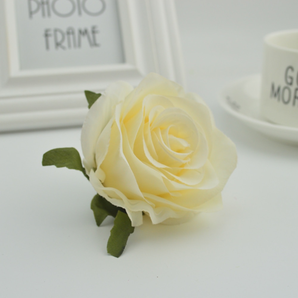 100 st silke plast rosor blommor vägg för vaser hem bröllop dekoration tillbehör billiga konstgjorda blommor för scrapbooking
