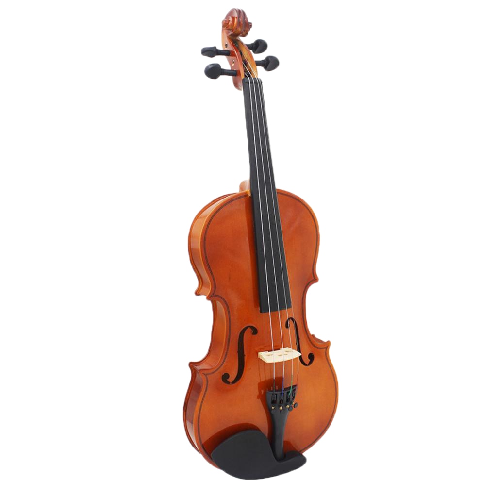 Basswood Violin 3/4 Size Violin Fiddle Basswood Bow Rosin w/ Carry Bag