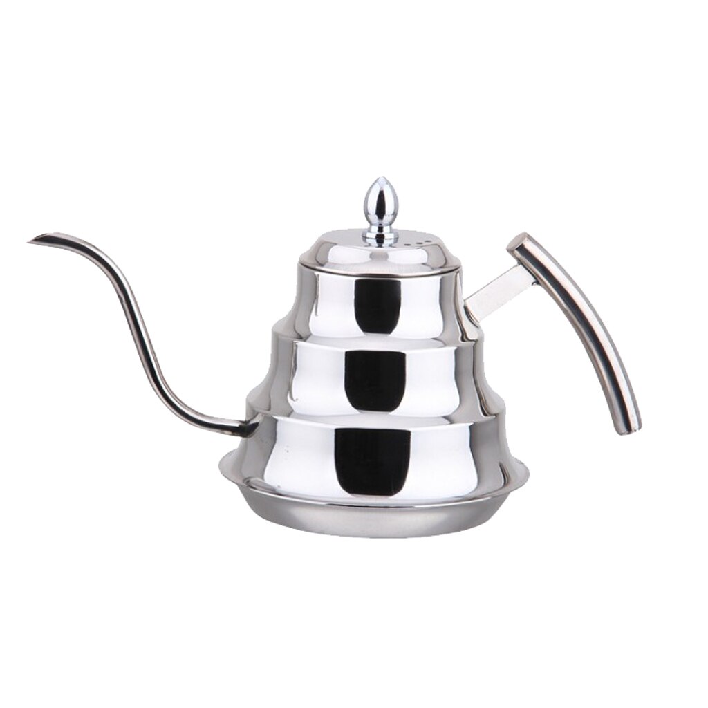 Coffee Drip Stainless Steel Kettle Tea Pot Maker Infusion Gooseneck Golden, Silver