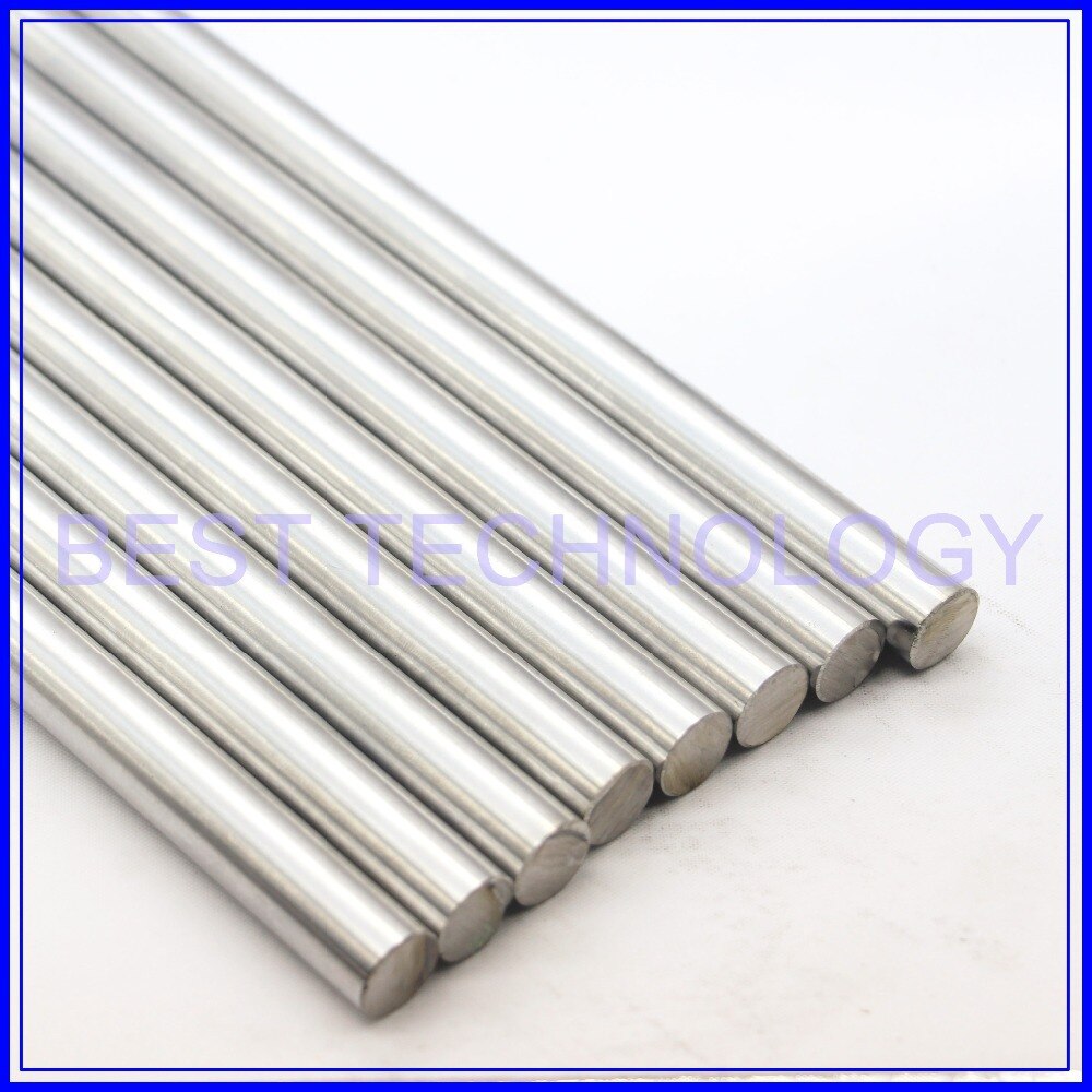 WCS Dia 8mm-L400mm Chrome Plated Cylinder Linear Rail Round Rod Shaft Linear Motion Shaft !
