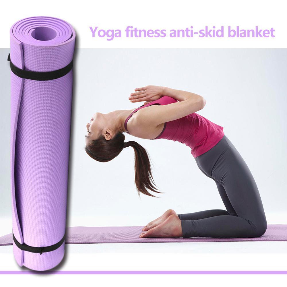4/6mm EVA Yoga Mat Non-Slip Environmental Gymnastic Durable Pilates Exercise Mat Body Building Supplies Yoga Mats