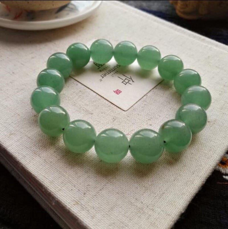 yu xin yuan Fine Jewelry Natural Dongling Jade Handmade 16mm Round Beads trendy Bracelet for Men Jewelry Bracelets