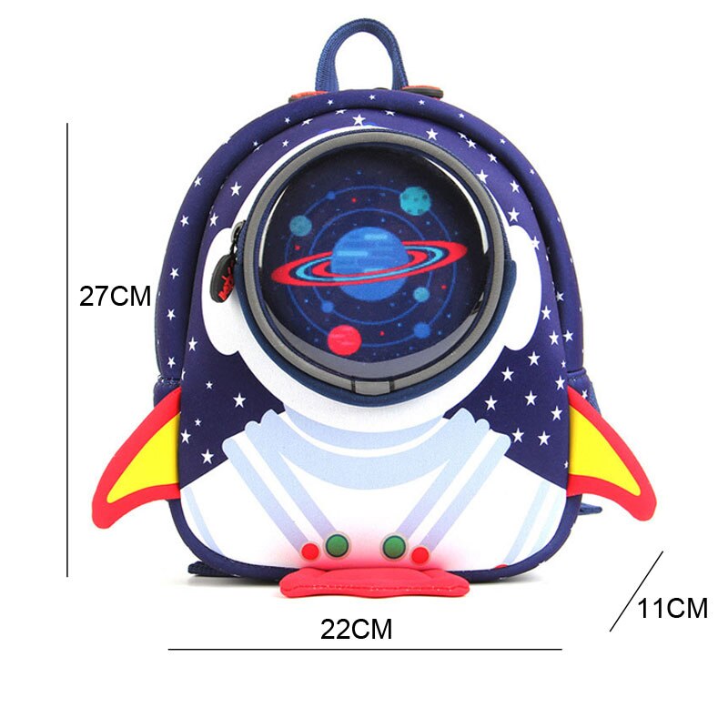 Koko Kat 3D Cartoon Rocket Kinderen Rugzak Peuter Kids Boekentas Kleuterschool Zak Ruimte Capsule Schooltassen Mochilas Escolares: Default Title