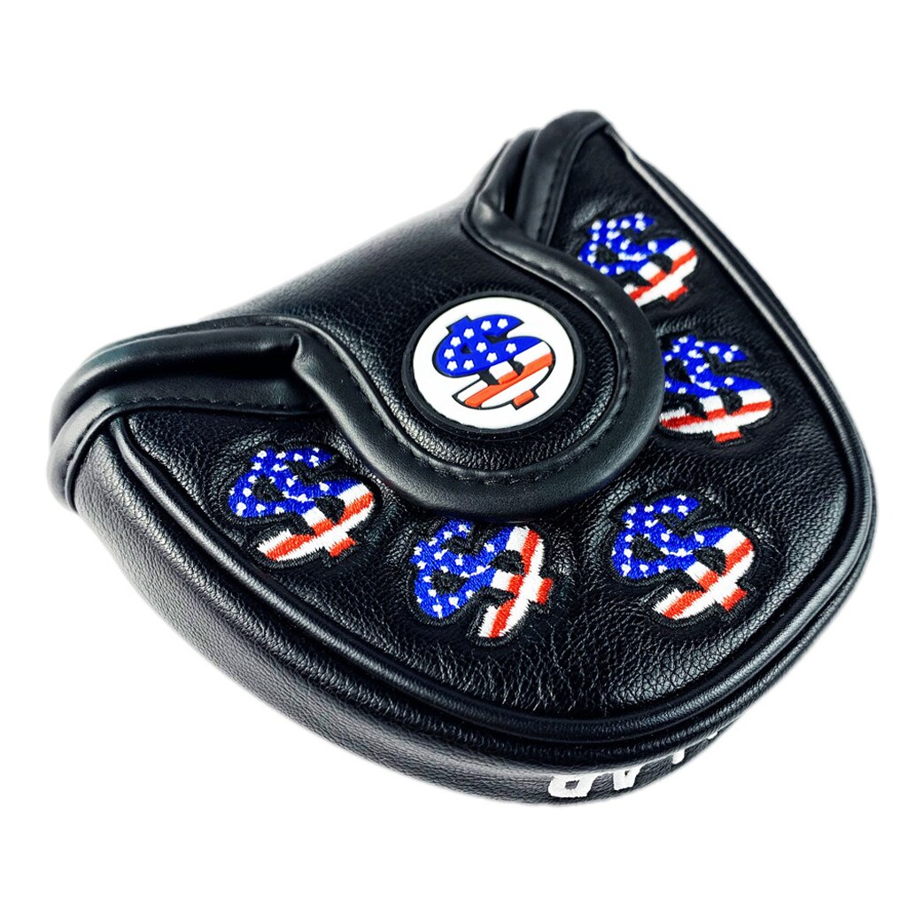 American Styles Golf Club Putter Headcover Waterproof Golf Mallet Head Cover Center Universal Putter Guard fit Most Putter Head: Black Blue