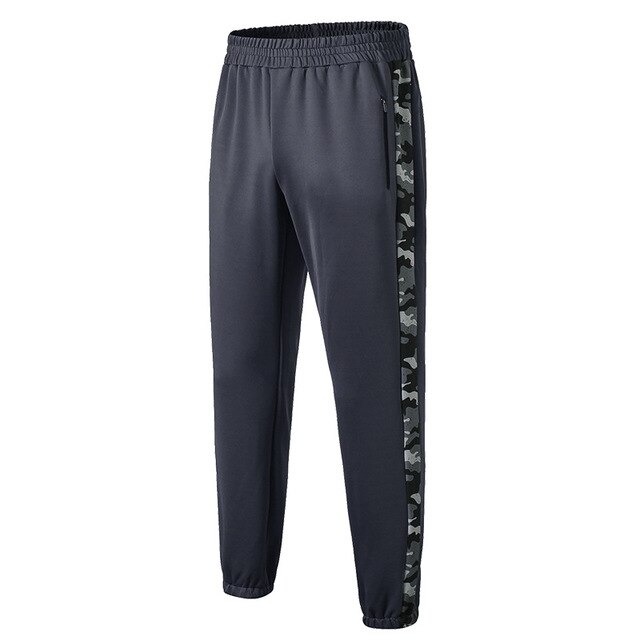 Pantalon de survêtement élastique pour hommes, avec poches à fermeture éclair, à séchage rapide, pour Sport, Jogging, Gym, Fitness, collection automne: grey / EU size M