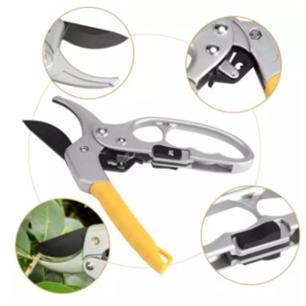 8 Inch Garden Shears - Titanium Bypass Pruners With Non-Slip Handles For Tree Trimming