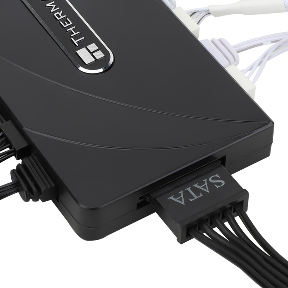 ARGB Chassis Fan HUB 1 to 8 4pin PWM 3PIN Cooler Fan Splitter Extension 5V Power Supply Socket PC Speed Controller Adapter