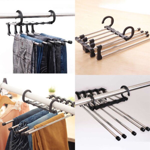 Folding Scarf Shawl Hanger Hook Rack Organizer Space Saving Easy