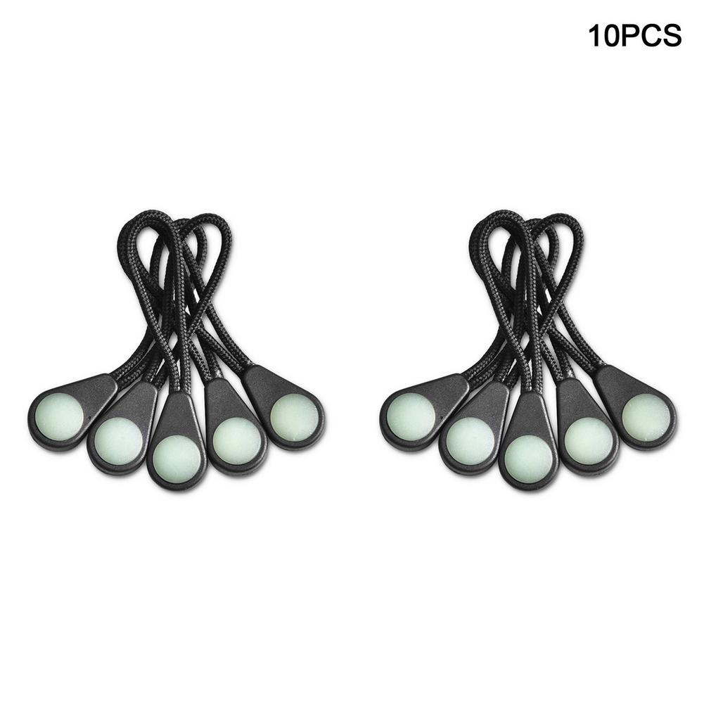 Newest Ultra-Bright Glow In The Dark Night Zipper Pull Ideal Kit Markers For Coats, Jackets, Rucksacks And Tent Zippers: 10pcs